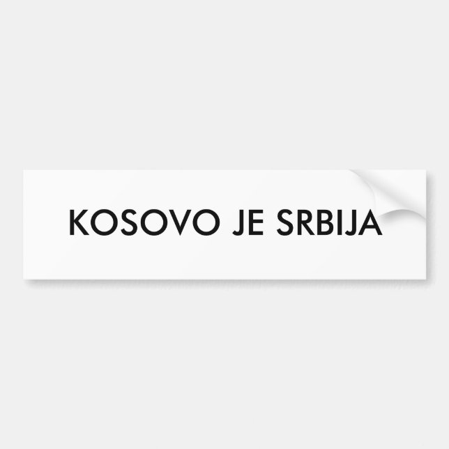 ADESIVO PARA CARRO KOSOVO JE SRBIJA (Frente)