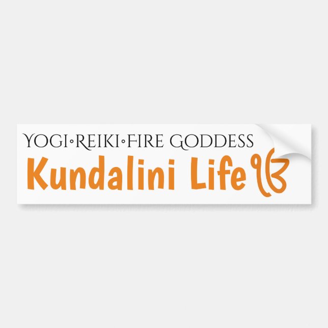 Adesivo Para Carro Kundalini Reiki Fire Goddese Bumper Sticker (Frente)