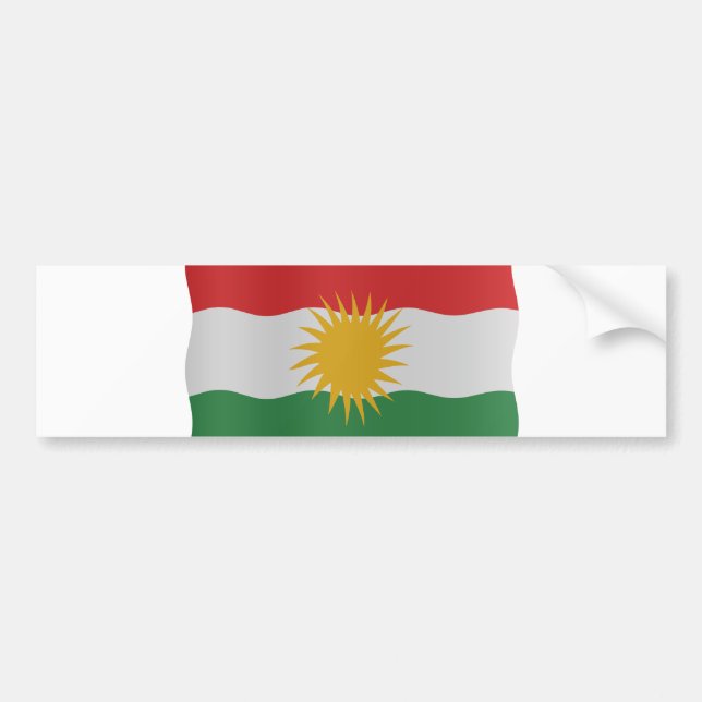 Adesivo Para Carro Kurdish flag (Frente)