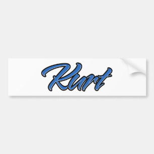Adesivo Para Carro Kurt Name blue Aufkleber Sticker Autoaufkleber