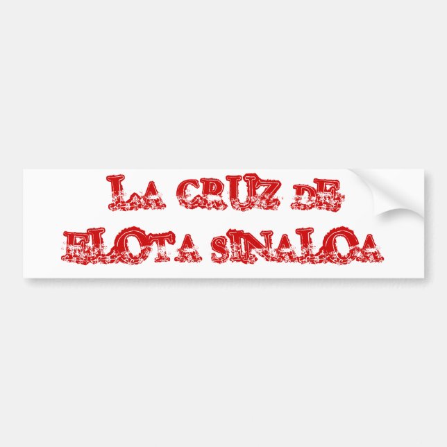 ADESIVO PARA CARRO LA CRUZ DE ELOTA SINALOA (Frente)
