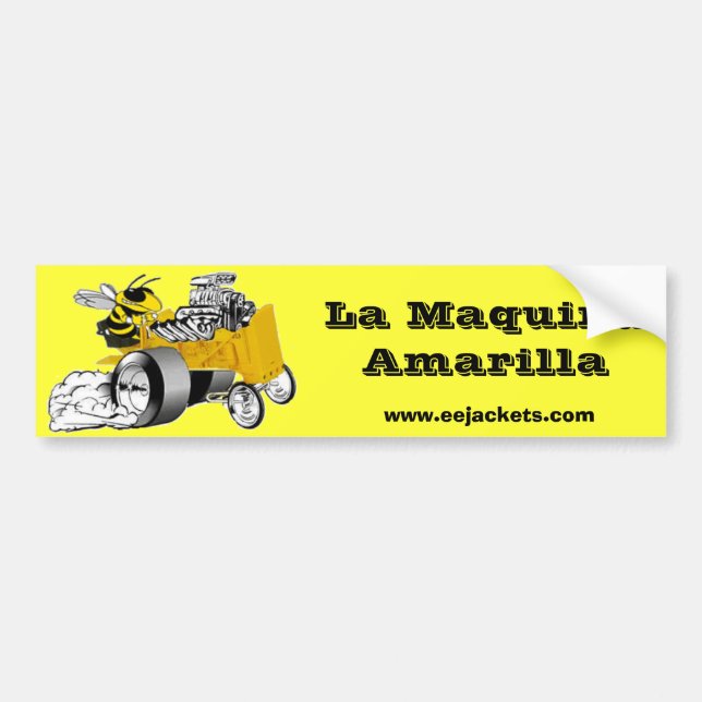 Adesivo Para Carro La Maquina Amarilla (Frente)