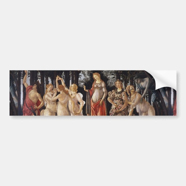 Adesivo Para Carro La Primavera (Primavera) por Sandro Botticelli (Frente)