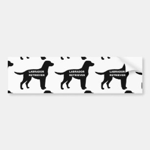 Adesivo Para Carro Labrador nome silhouette