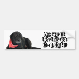 Adesivo Para Carro Labrador retriever a bordo