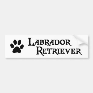 Adesivo Para Carro Labrador retriever (estilo do pirata com pawprint)