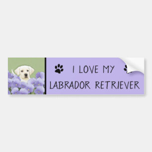 Adesivo Para Carro Labrador Retriever Puppy Pintura Original