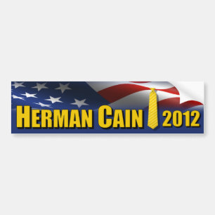 Adesivo Para Carro Laço 2012 do amarelo de Herman Cain