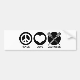 Adesivo Para Carro Lacrosse do amor da paz