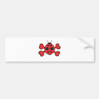 Adesivo Para Carro ladybug Vermelho crânio Crossbones