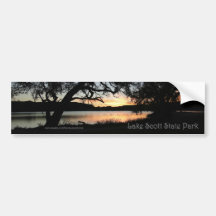 Lago Scott State Park Kansas Sunset Bumper Sticker