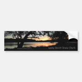 Adesivo Para Carro Lago Scott State Park Kansas Sunset Bumper Sticker