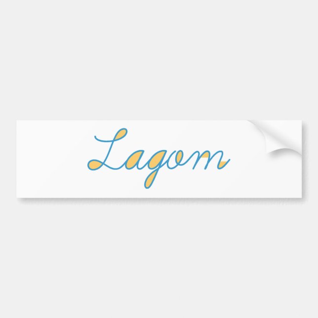Adesivo Para Carro Lagom (Frente)