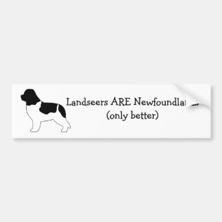 Adesivo Para Carro Landseers É Newfoundlands.