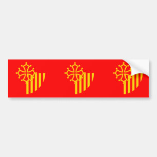 Adesivo Para Carro Languedoc bandeira de Roussillon, France