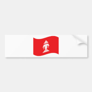 Adesivo Para Carro Lao Erawan Três Onda De Bandeira Elefante