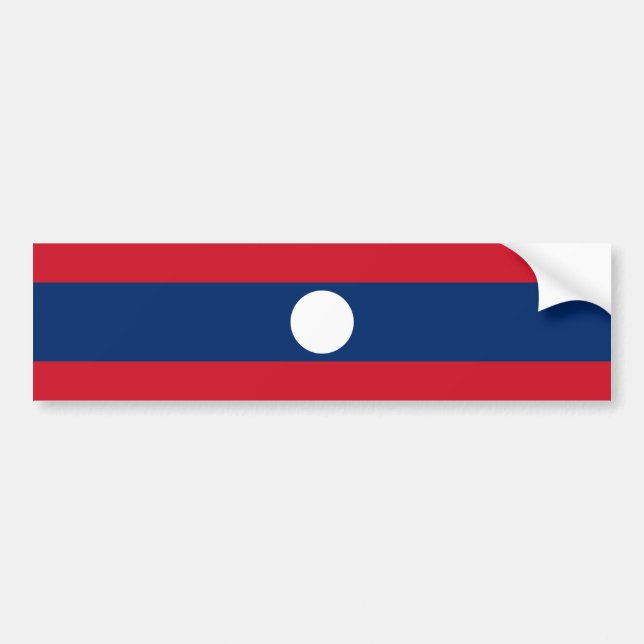 Adesivo Para Carro Laos/Lao/bandeira Laotian (Frente)