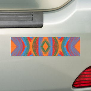 Adesivo Para Carro Laranja Abstrato