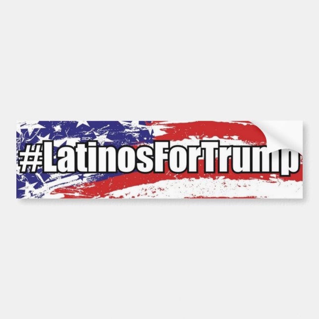 Adesivo Para Carro Latinos do #LatinosForTrump para o autocolante no (Frente)