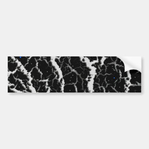 Adesivo Para Carro Lava de espaço rachada - Branco