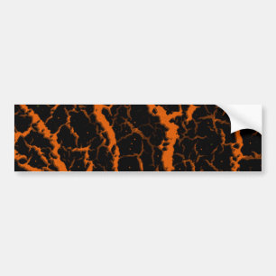 Adesivo Para Carro Lava do Espaço Cracking - Laranja