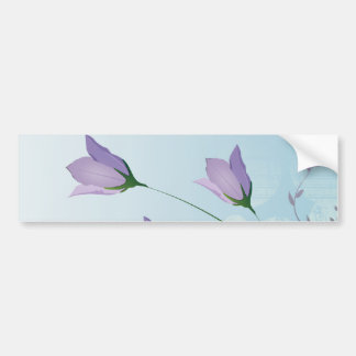 Adesivo Para Carro lavanda de tulipas roxas elegantes