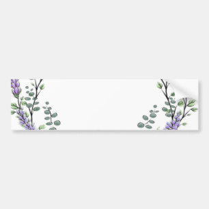 Adesivo Para Carro Lavanda e Eucalipto