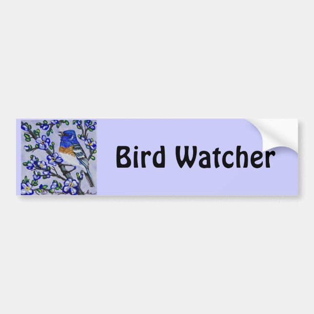 Adesivo Para Carro Lázuli Bunting (Frente)