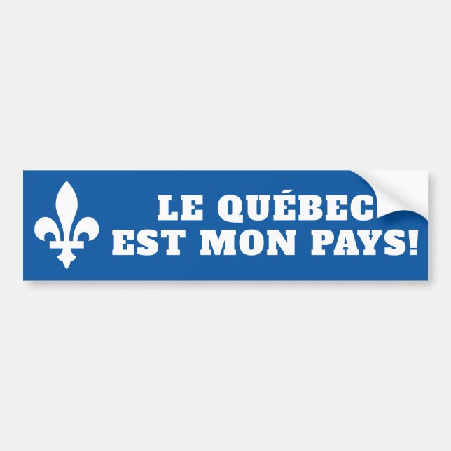 Adesivo Para Carro Le Québec est mon paga! (Frente)