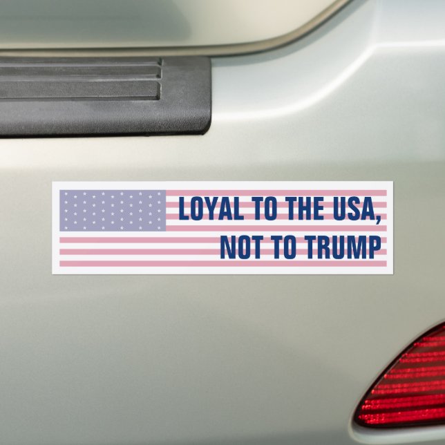 Adesivo Para Carro Leal aos EUA, não à bandeira americana Trump (No carro)