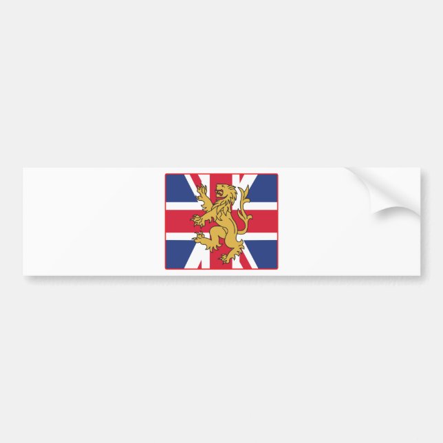 Adesivo Para Carro Leão BRITÂNICO da bandeira (Frente)