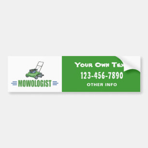 Adesivo Para Carro Leão Yard Mears, Mow Lawns, Paisaging Lawn Care
