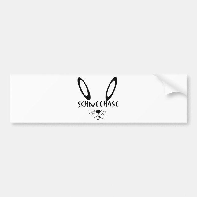 Adesivo Para Carro Lebre de neve (Frente)