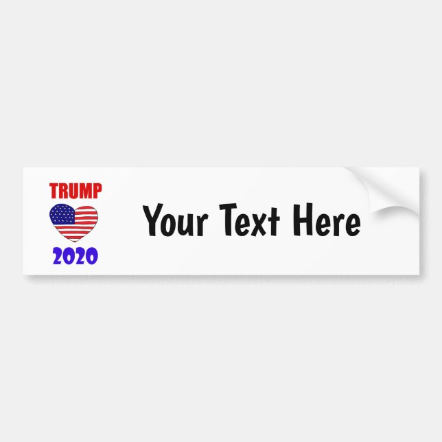 Adesivo Para Carro Legal Pro Donald Trump 2020 para presidente (Frente)