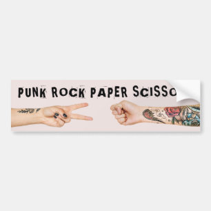 Adesivo Para Carro Legal tesoura de papel de rock