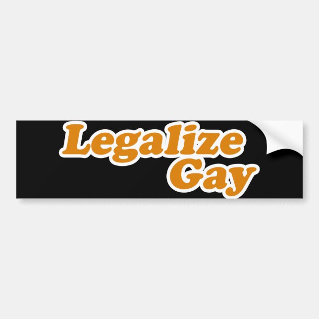 Adesivo Para Carro Legalizar Gay (Frente)