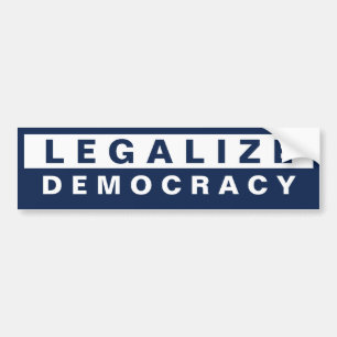 Adesivo Para Carro Legalize a democracia