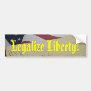Adesivo Para Carro Legalize a liberdade