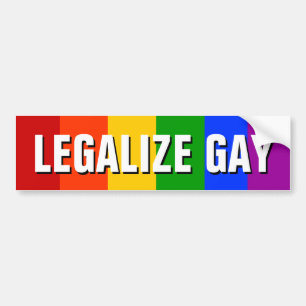 ADESIVO PARA CARRO LEGALIZE O GAY