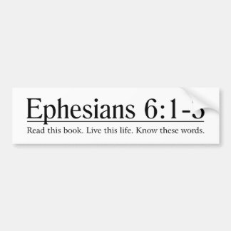 Adesivo Para Carro Leia o 6:1 de Ephesians da bíblia - 3