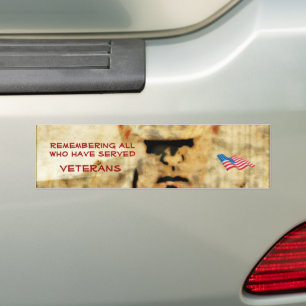 Adesivo Para Carro Lembrando Todos Os Que Serviram Vet Bumper Sticker
