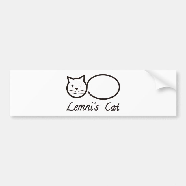 Adesivo Para Carro lemniscate le chat de lemni (Frente)