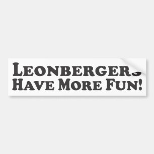 Adesivo Para Carro Leonbergers tem mais divertimento! - Autocolante