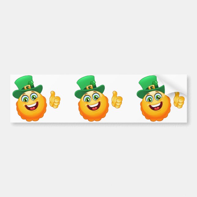 Adesivo Para Carro leprechaun emoji (Frente)