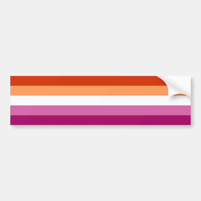Adesivo Para Carro Lesbian Pride Flag LGBTQ (Frente)