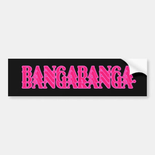 Adesivo Para Carro Letra da música Bangaranga (Rosa Quente)