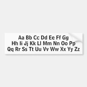 Adesivo Para Carro Letras alfabéticas aprendendo letras maiúsculas