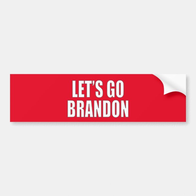 Adesivo Para Carro Let's Go Brandon (Frente)