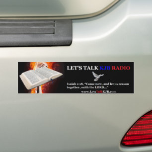 Adesivo Para Carro Let's Talk KJB Bumper Sticker