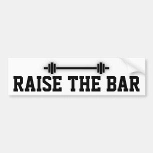 Adesivo Para Carro Levante o bar: Atitude inspirador
